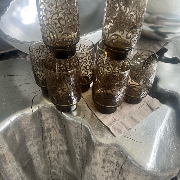 8 Libby Prado 5.25 inches drinking glasses 1970s mid century they look like new - Picture 14 of 17